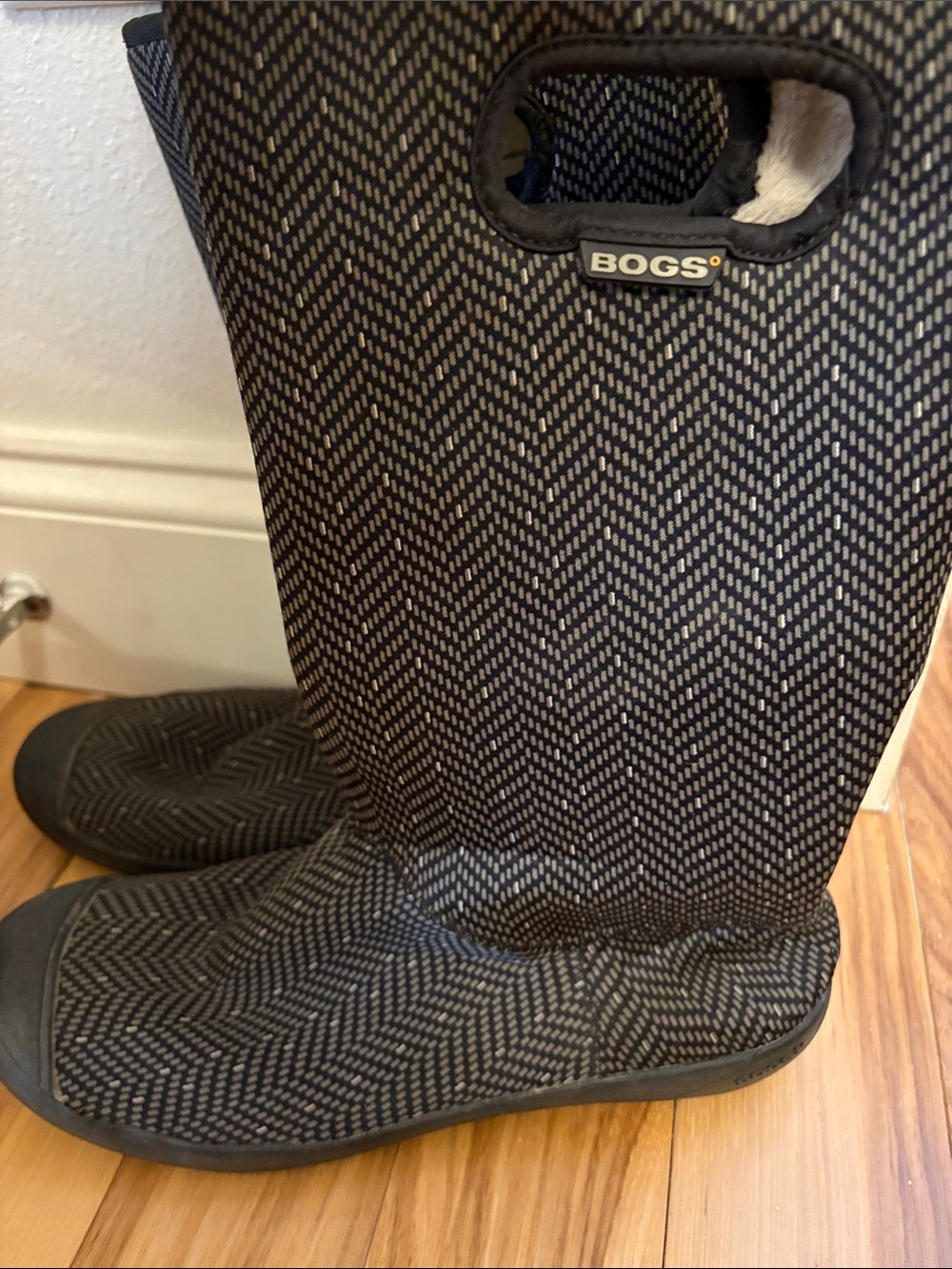 BOGS Women’s Black Chevron Waterproof Boots